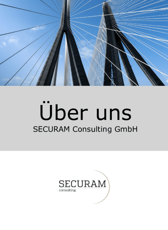 SECURAM Consulting Unternehmensflyer Vorschau